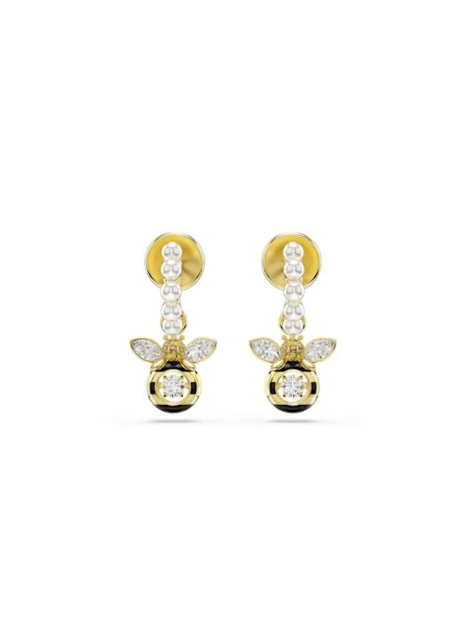 SWAROVSKI  Idyllia Bee Double Crystal Pierced Earrings for Women | Best Price UAE
